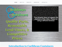 Tablet Screenshot of caribbean-containers.com